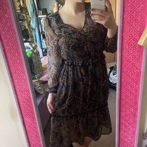 Paisley Sheer Dress